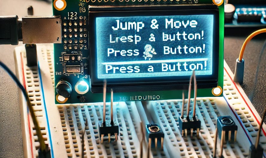 🕹️ Simple Arduino LCD Game: “Jump & Move”